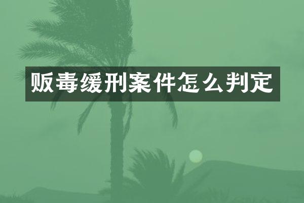 缓刑案件怎么判定