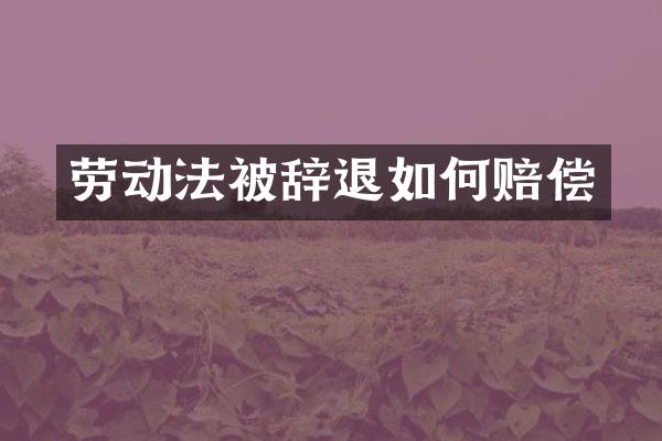 劳动法被辞退如何赔偿
