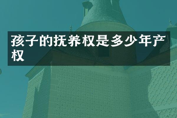 孩子的抚养权是多少年产权