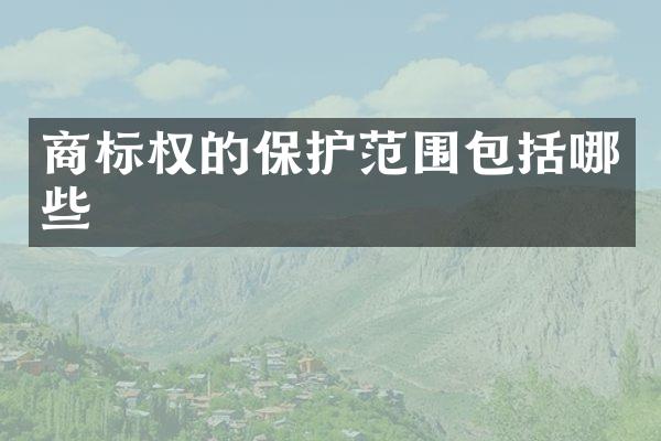 商标权的保护范围包括哪些