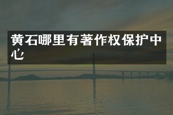黄石哪里有著作权保护中心
