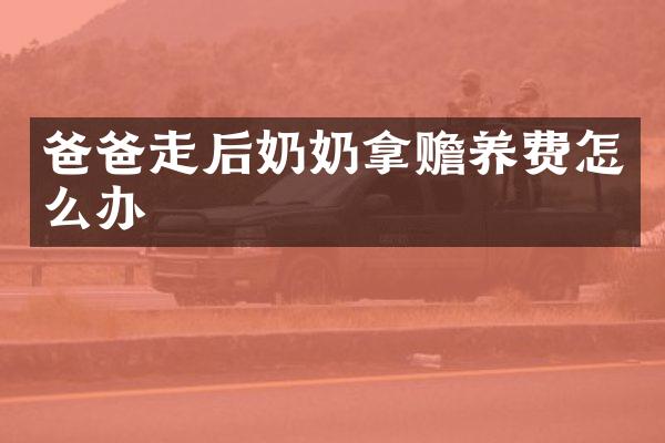 爸爸走后奶奶拿赡养费怎么办