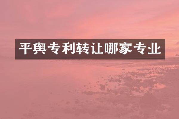 平舆专利转让哪家专业