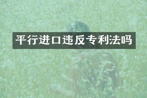 平行进口违反专利法吗