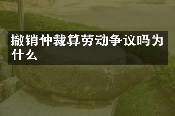 撤销仲裁算劳动争议吗为什么