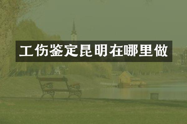 工伤鉴定昆明在哪里做