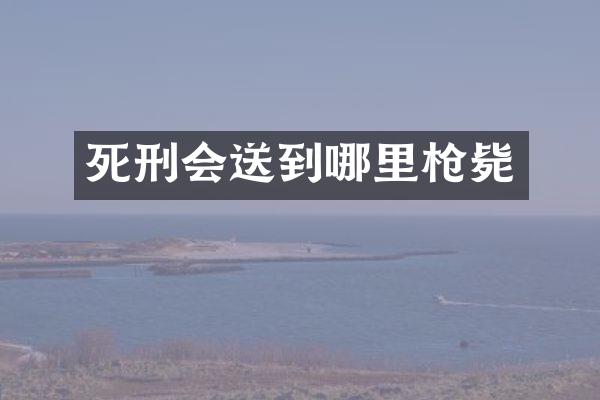 死刑会送到哪里毙