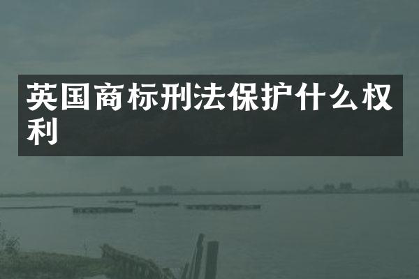 英国商标刑法保护什么权利