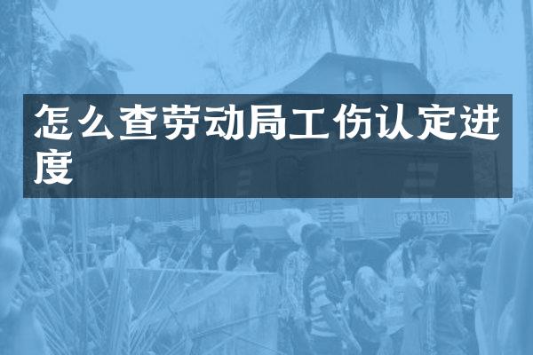 怎么查劳动局工伤认定进度