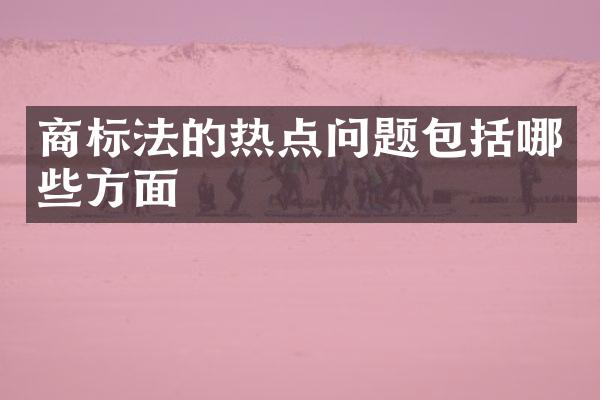商标法的热点问题包括哪些方面