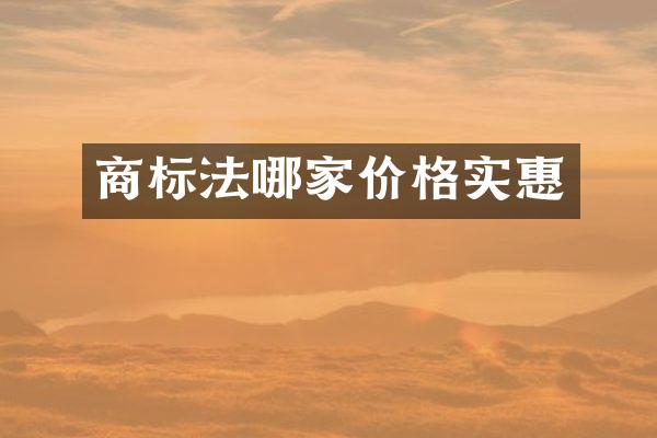 商标法哪家价格实惠