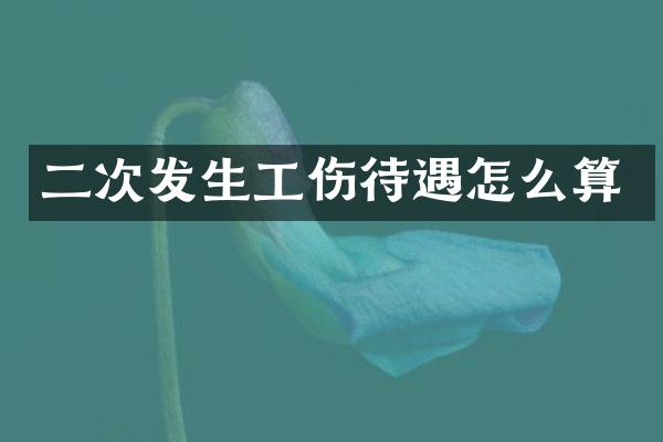 二次发生工伤待遇怎么算
