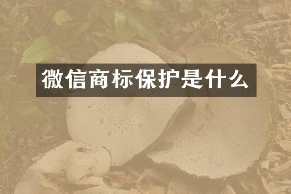 微信商标保护是什么