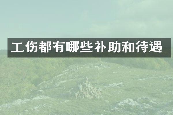 工伤都有哪些补助和待遇