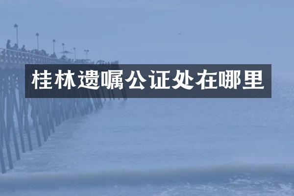 桂林遗嘱公证处在哪里