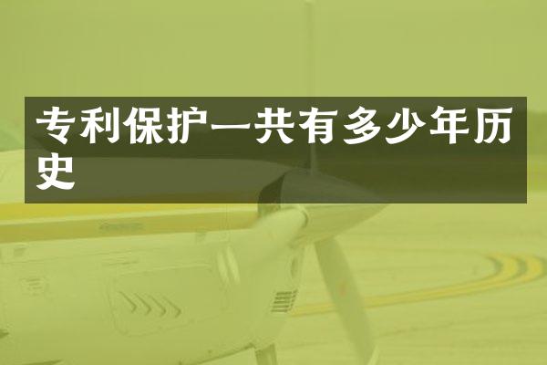 专利保护一共有多少年历史