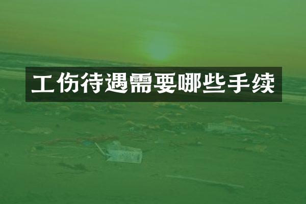 工伤待遇需要哪些手续