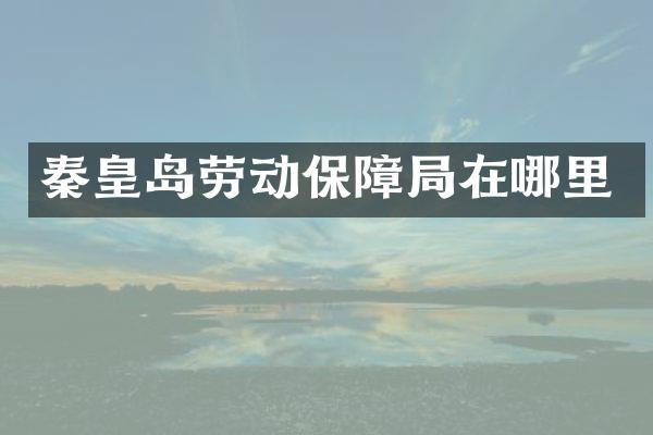 秦皇岛劳动保障局在哪里