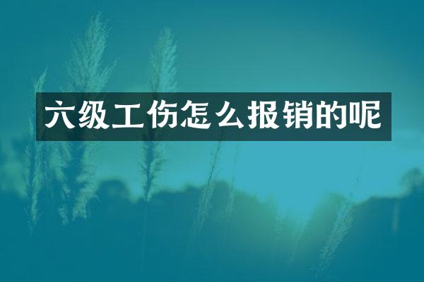 六级工伤怎么报销的呢