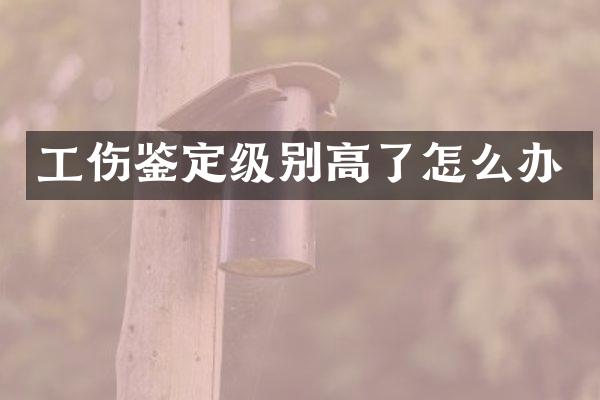 工伤鉴定级别高了怎么办