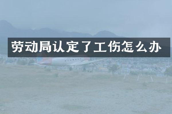 劳动局认定了工伤怎么办