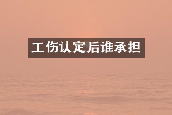 工伤认定后谁承担