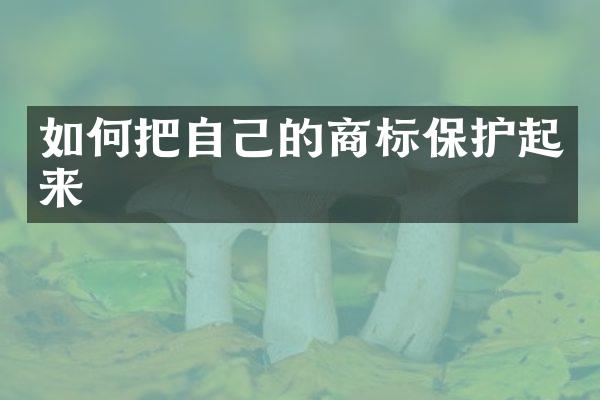 如何把自己的商标保护起来