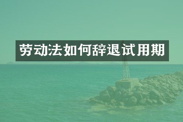 劳动法如何辞退试用期