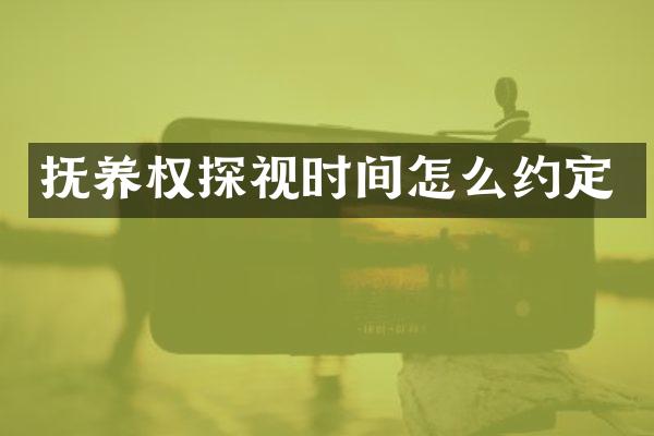 抚养权探视时间怎么约定