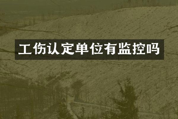 工伤认定单位有监控吗