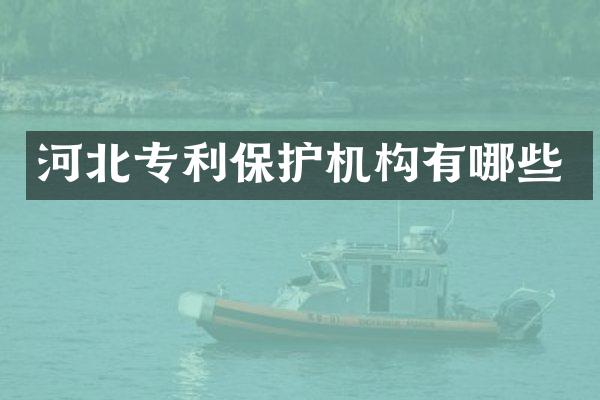 河北专利保护机构有哪些