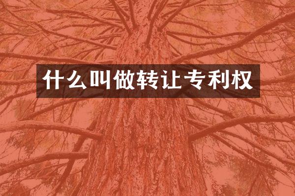 什么叫做转让专利权